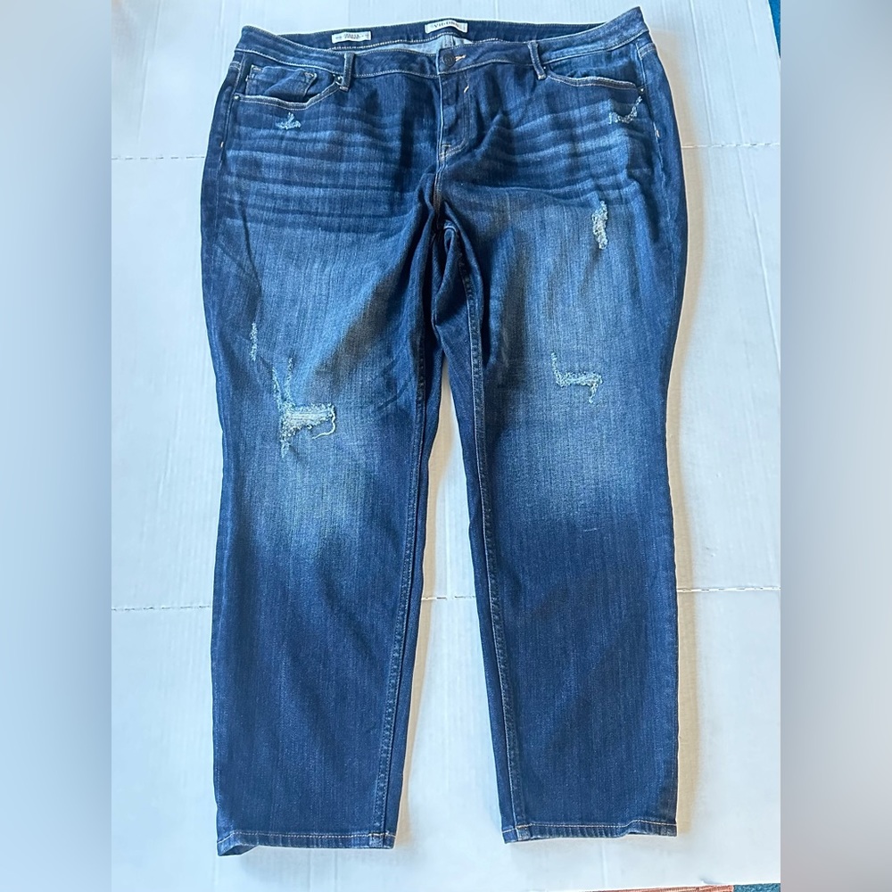 Vigoss Jagger Skinny Women’s Jeans Distressed‎ Size 24 plus